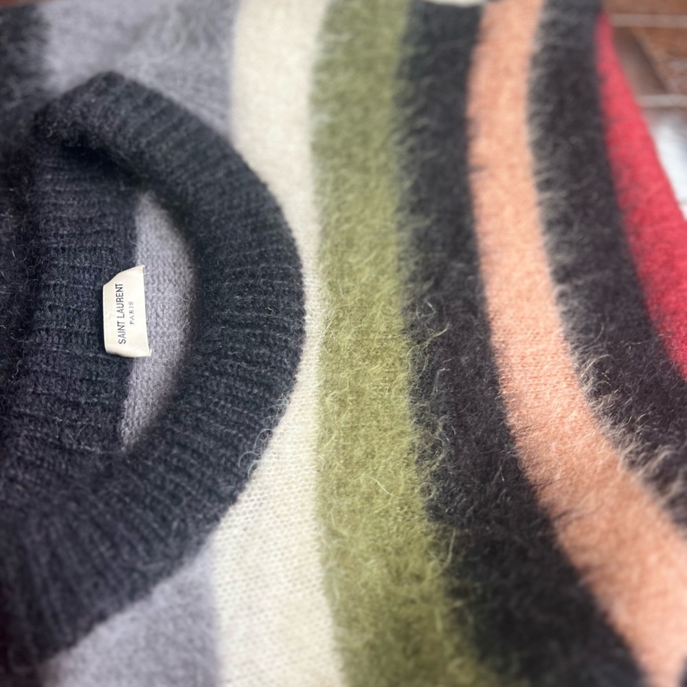 Saint Laurent Striped Knit Sweater